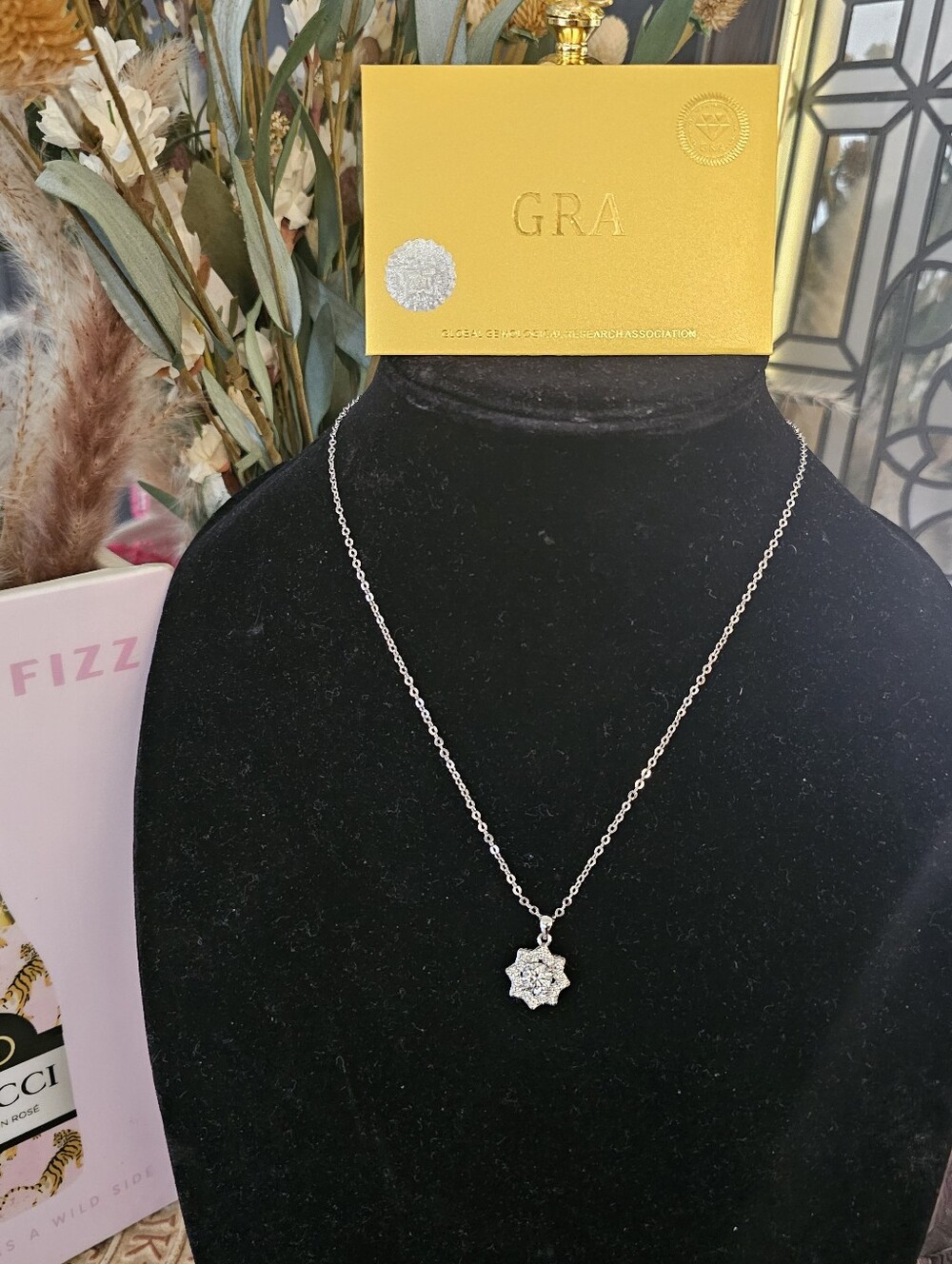 Moissanite Sun NECKLACE W/ GRA